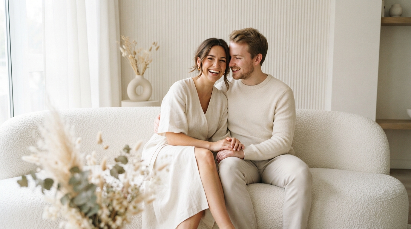 Minimalist Couple Portrait